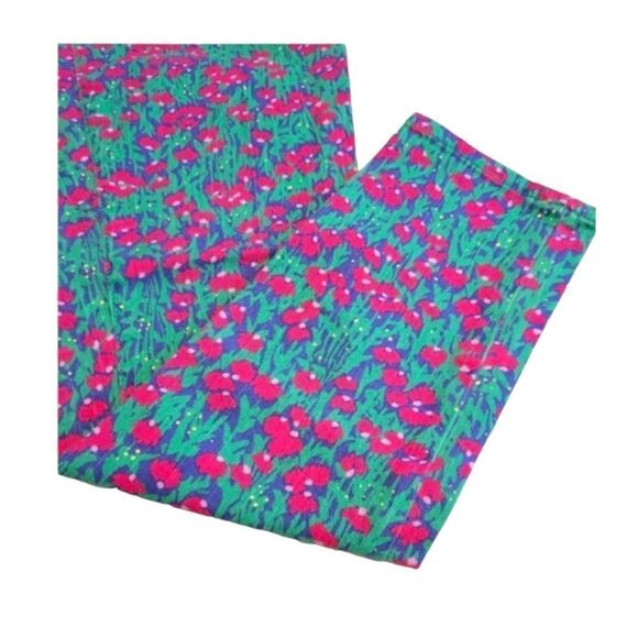 Lilly Pulitzer Worth Skinny Mini Jeans Green & Pink Floral Women’s Size 2 - Picture 3 of 9
